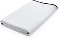 The Rag Company - Dry Me A River - Professional Korean 70/30 Blend Microfiber Waffle-Weave Drying & Detailing Towels, Soft Suede Edges, 390GSM, 26in x 59in, White