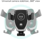 Alomejor Alomejor Car Wireless Charger Automatic Phone Holder 360 Degree Rotatable for Vent 15W Fast Charging Black for Most Cars