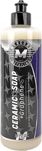 Ceramic Soap with Graphene Car Wash Soap 16 oz (Pack of 1) – High Foaming SiO2 Formula | Long-Lasting Protection | pH Neutral | Foam Cannon, Pressure Washer, & Bucket Wash Compatible