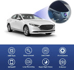 Fitcamx 4K Dash Cam Suitable for Mazda 3 2024-2026 Sedan Hatchback (with Sunroof), OEM Factory Look, UHD 2160P Video, WiFi & APP, Loop Recording, Parking Sensor, Easy to Install, 64GB Card