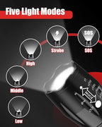 Victoper LED Flashlight 4 Pack, Bright 2000 Lumens Tactical Flashlights High Lumens with 5 Modes, Waterproof Zoomable Flash Light for Outdoor, Gifts for Student Dorm Camping Essentials Camper Gear