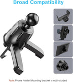 Air Vent Clip for Car Mount Replacement,Adjustable Triangular Fixing Foot and Metal Hook,Universal Vent Grip for Car Phone Holder and Wireless Car Charger,Joint Ball Diameter 0.67inch/17mm