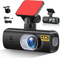 4K Dash Cam with WiFi, 4K Front+1080P Rear, Dual Camera, Gravity Sensing, Parking Monitoring, Loop Recording, Night Vision, Parking Mode