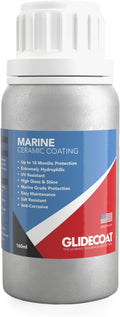 Glidecoat Marine Ceramic Coating 160ml - Marine Grade Ceramic Coating for Boats - Better Than Wax and More Durable - DIY Friendly, UV Protection, Enhance Gloss, Hydrophobic Surface for Easy Cleaning