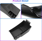 SXCY for 2023-2025 2026 2027 HRV HR-V Center Console Organizer Tray for 2023-2026 2027 Honda HRV HR-V Accessories Armrest Console Tray Storage Box 2023-2026 2027 HRV HR-V Console Organizer Black