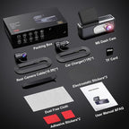 4K Dash Cam Front and Rear,with 64GB Card,Built in 5.8GHz WiFi & GPS Car Camera,Super Night Vision,Advanced Driver Assistance System,3.2'IPS Screen,24H Parking Mode,Time-Lapse,Loop Recording