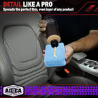 AIDEA Microfiber Applicator Pad-8Pack, Car Wash Sponge, Premium Microfiber Sponge and Cleaning Pads, Perfect for Effortless Wax, Sealant, and Conditioner Application, Car Detailing Supplies, Blue
