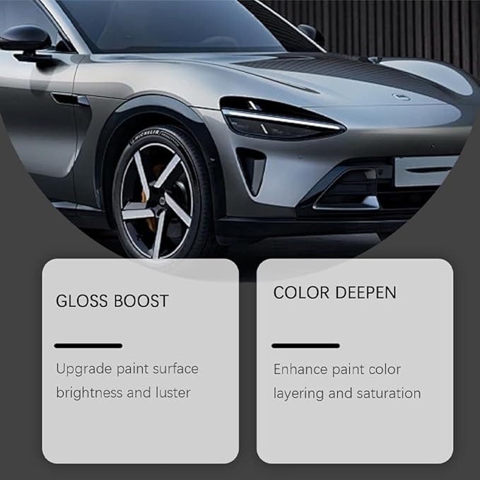 PTZ Crystal Serum, Graphene Ceramic Coating for Cars, 9H Hardness Spray Coating, Crystal Gloss Auto Coating Liquid for Paint, Glass & Wheels, Easy DIY Car Detailing (2Pcs)