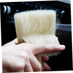 Healifty 5pcs Wooden Handle Dust Brush Car Air Vent Cleaner Electric Duster Detailing Tool Kit