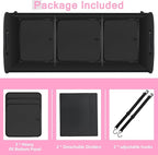 AOPHY Trunk Organizer for Car, 95L Large Capacity Trunk Storage with Non-Slip Bottom Strips, Cargo Organizer for Suv, Truck, Sedan, Waterproof Portable Car Organizers for Women Men(Pink)