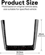 Ambient Lighting Wireless Charging Frame for 2025-2026 Tesla Model Y (Includes Juniper) 2024-2026 Tesla Model 3 PC Stylish Decorative Accessories (Big Starry Sky, Glossy Black)