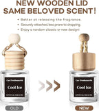 C Classy Hanging Car Air Freshener 2 Pack, Glass Bottle Diffuser, Long-Lasting Fragrance, Cute Car Accessories for Women & Men, Made in USA