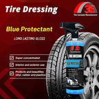 Blue Protectant Premium Spray-on Tire Shine, High Tire Shine Sprayable Dressing and Protectant for Tires, Trim, Rubber and Plastic, Long Lasting Premium Dressing (16 oz)