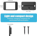 2 Pack 12V USB Outlet Surface Mount Lightweight, Dual USB C 30W and QC 18W Car USB Port 12 Volt USB Cigarette Lighter Replacement Charger Socket Panel with Button Switch for RV Bus Marine Motorcycle