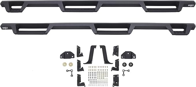 Westin 56-534015 HDX Drop Wheel to Wheel Nerf Bars fits 1999-2016 F250 F350 F450 F550 Crew Cab 6'75" Bed Textured Black Pair