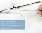 Disposable Detail Cleaning Brush for Tight Spaces, Detail Gap Crevice Cleaning Tool Set, Toilet Bowl Corner Hinge Scrubber, Stick Cleaner for Window Track, Door Grooves, Vent Fan, Stove, Keyboard