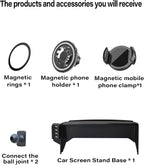 Magnetic Car Phone Mount for Toyota Corolla 2019-2026 / Corolla Cross 2022-2026, for MagSafe Strong Magnets Cell Phone Holder 8-Inch Touch Screen Cradles, with Portable Phone Gripper