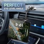 Wireless Car Charger Mount, Auto-Clamping Phone Holder with Fast Charging – Wireless Cell Phone Charging Car Mount for iPhone & Android (Gooseneck Mount)