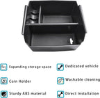 EDBETOS Center Console Organizer Tray Compatible with Jeep Wrangler JK/JKU 2011-2018 Rubicon Sport Sahara Accessories Armrest Storage Glove Box, (Black Trim)