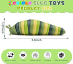 Cevioce Sensory Slug Fidget Toys,Mini Fidget Slug Toys for Adults & Kids Party Favors,1Pc Cute Autism Sensory Toys for Autistic Children,Toddler Toys Age 3+ Easter Basket Stuffer for Kids