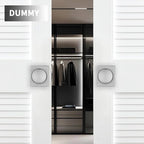Brushed Nickel Door Knobs Interior, Pismo Doorknobs with Square Rosette for Closet