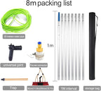 26ft Teles Water Fed Window Cleaning Pole with Squeee Brush Long Reach Equint for Conservatories & Solar Panels Ideal for Home & Professal Use