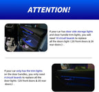 NJSBYL Blue-Red Interior Ambient Lighting LED Circuit Board for 2016-2022 B-MW X1 F48, 2010-2017 5Series F07, 2012-2015 7Series F01 Coupe Sedan SUV Door Handle Trim/Storage/Pocket Atmosphere Light