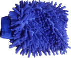 Microfiber House Cleaning and Car Wash Glove Mitts- Double Sided Chenille Microfiber Glove - Dynamic Microfiber Cleaning Cloth Mitten FITS Adult Hand (Multi-Color, 6-Pack)