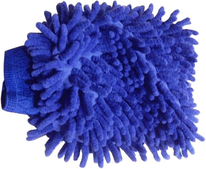 Microfiber House Cleaning and Car Wash Glove Mitts - Double Sided Chenille Microfiber Glove - FITS Adult Hand -Dynamic Microfiber Cleaning Cloth Mitten (Multi-Color, 3-Pack)
