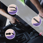White Handheld Portable Car Vacuum Cleaner, 120W 12V Corded Vacuum, Copper Feature, Car Interior Detailing, Compact Auto Vacuum, Powerful Car Cleaning Kit, Travel Essentials, Car Accessories