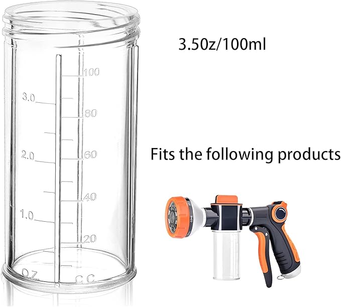 3.5oz/100ml 100ML water gun foam bottle garden hose soap bottle car wash home