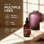 100% Pure Lavender Essential Oil - 4 Fl Oz - Lavender Oil for Hair, Skin, Diffuser, Aromatherapy & DIY Candle Making Scent