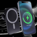 for MagSafe Car Mount Charger, 15W Magnetic Wireless Car Charger for iPhone 17/17 Pro/17 Pro Max/Air/16 15 14 13 12 Pro Max Plus mini, Magnet Cell Phone Holder for Air Vent (Black)