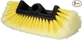 CARCAREZ 10" Car Wash Brush Head with Soft Bristle for Auto RV Truck Boat Camper Exterior Washing Cleaning, Yellow (2, 10" Small)