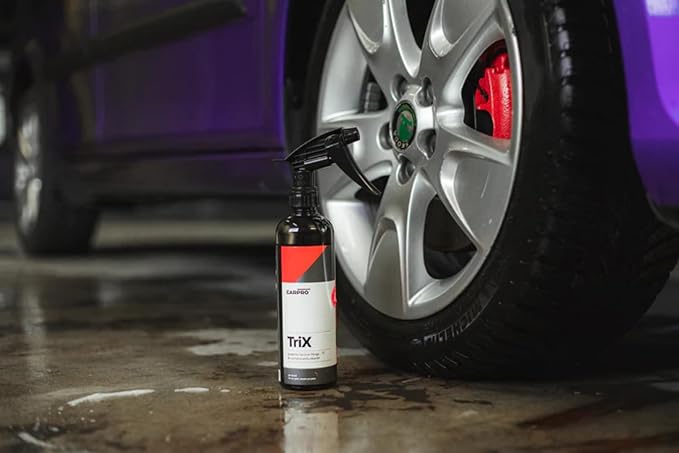 CARPRO TriX Tar & Iron Remover - Professional Strength Brake Dust, Sap, Dirt & Bug Remover - Combines IronX with TarX, Automotive Degreaser Car Wash Detailing All in One - 500mL (17oz)