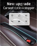 IHOTDER 2PCS Car Seat Gap Filler - Car Seat Gap Filler Organizer for Holding Phone,Key,Purse - Universal Car Gap Filler Fits Car Truck SUV Car Interior Accessories (Black/2PCS)…