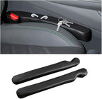 2PCS Car Seat Gap Filler, Microfibre Leather Vehicle Gap Stopper to Fill Between Seat & Console Organizer, Automotive Interior Accessories, Universal for SUV Sedan Truck (Black)