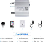 AMKI 10W Twinkle Sound Mode RGBW Light Source Engine Driver Remote/APP Control Starlight Box Motor for Fiber Optic Star Ceiling Light Kit