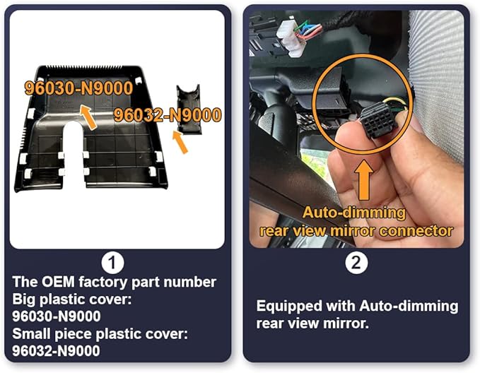 Fitcamx Front 2K+Rear 1080P Dash Cam Adapts for Hyundai Santa Cruz & Tucson 2022-2026 (Part NO#N9000), OEM Style, Dual HD Video, WiFi & APP, Loop Recording, Gravity Sensor, Easy to Set, 64GB Card