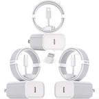 10Foot Fast iPhone Charging Cable,3-Pack Super Fast i Phone Charger USB C Charging Block Wall Charger PD Adapter with 10FT Type C to Lightning Cable Cord for iPhone 14/13/12/11ProMax/XS Max/XS/XR/8/SE
