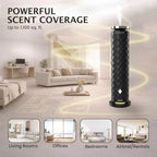 Essential Oil Diffuser Bundle - Cordless Waterless Diffuser for Home, Office, Car, Bathroom – USB Rechargeable Remote Control Portable Nebulizer Aromatherapy Diffusers – 1,100Sq. Ft. Coverage