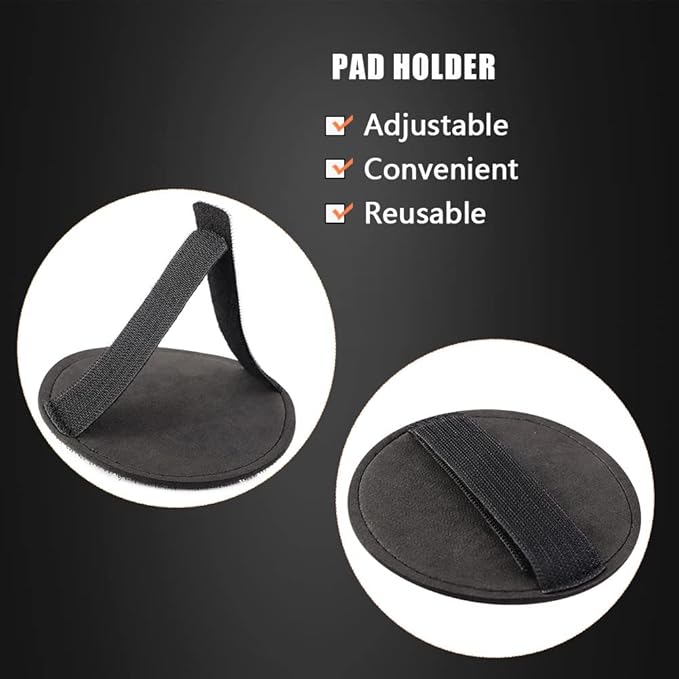 SPTA Clay Bar Pad, 3 Inch Mid Grade,1Pc Handle Grip Pad and 1 Pc Clay Bar Applicator, Synthetic Clay Bar Pad for DA Polisher and Rotary Polisher for Car Detailing, Clay Bars Auto Detailing -CHMLP3MA