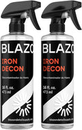 BLAZON Iron Decon - Heavy Duty Iron Remover & Wheel Cleaner, 2X Concentration for Rapid Removal of Iron Buildup, Brake Dust, and Rust Spots, Low Odor Formula - Citrus Scent - 16 Oz