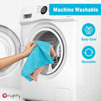 Orighty White Microfiber Cleaning Cloth, Microfiber Towels for Cars, Highly Absorbent Car Cleaning Supplies, Lint Free Cloths Clean Rags for Car Care, House, Kitchen, 12x11 inch, Pack of 24