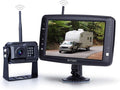 Wireless Backup Camera System with 7 inch Splitscreen, Waterproof Wireless Rear View Camera with Night Vision, Support add 2nd Wireless Reversing Camera for Trailer, RV, Trucks, Horse-Trailer, etc
