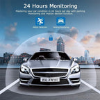 Dash Cam Front and Inside,Dashcams for Cars with 64G Card Traffic Recorder IR Night Vision Loop Recording G-Sensor 24Hr Parking Traffic Recorder(Front/Inside+64G)