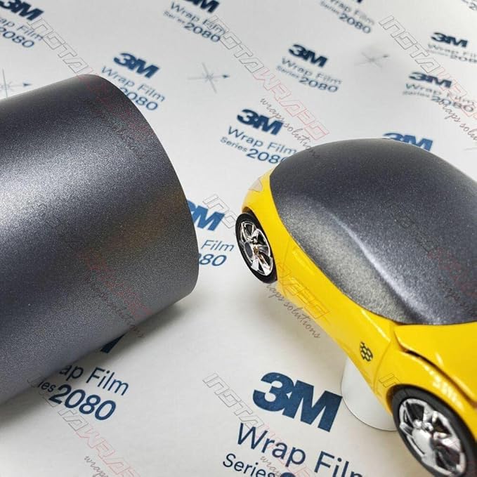 3M Car Wrap Roll 2080 Matte Dark Gray | M261 | (5ft x 2ft (10 Sq/ft)) | Automotive Vinyl Wrap for Cars - Car Interior Wrap & Exterior | w/Free Instawraps Pro Glove