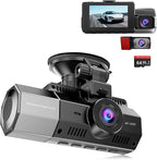 4K+2.5K+2.5K Dash Cam, STARVIS 2 Sensor, Dash Camera 3-Channel, Free 64GB Card, Dashcam with 5G WiFi GPS, G-Sensor,Loop Recording, HDR, 24H Parking Monitor, Time-Lapse Recording, 256GB Max