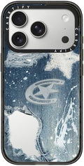 CASETiFY Impact iPhone 17 Pro Case [Slim/Compatible with Magsafe / 8.2 ft. 4X Military Grade Drop Protection] - Denim - Clear Black