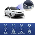 Fitcamx 4K Dash Cam Suitable for Toyota Sienna 2021-2026 LE Limited XLE Platinum XSE (XL40), OEM Factory Look, 2160P UHD Video, Loop Recording, WiFi & APP, G-Sensor, Easy to Install, 64GB Card